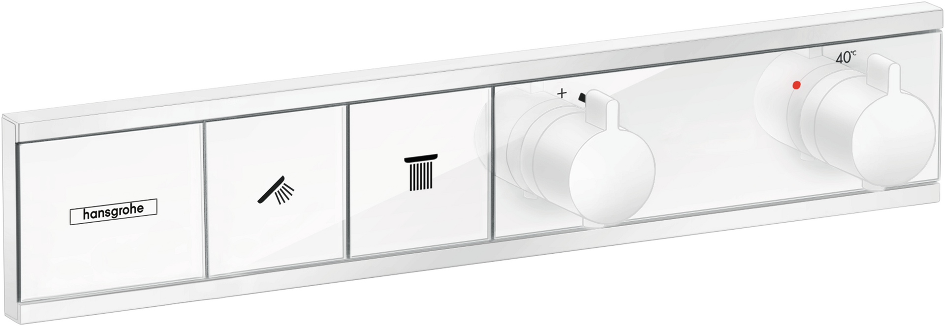 Thermostat for concealed installation for 2 functions