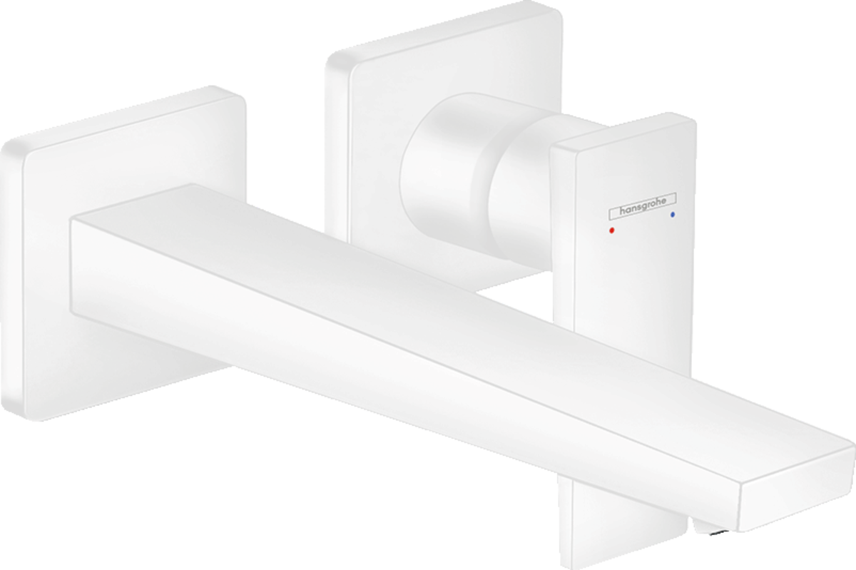 Single lever basin mixer for concealed installation wall-mounted with lever handle and spout 22