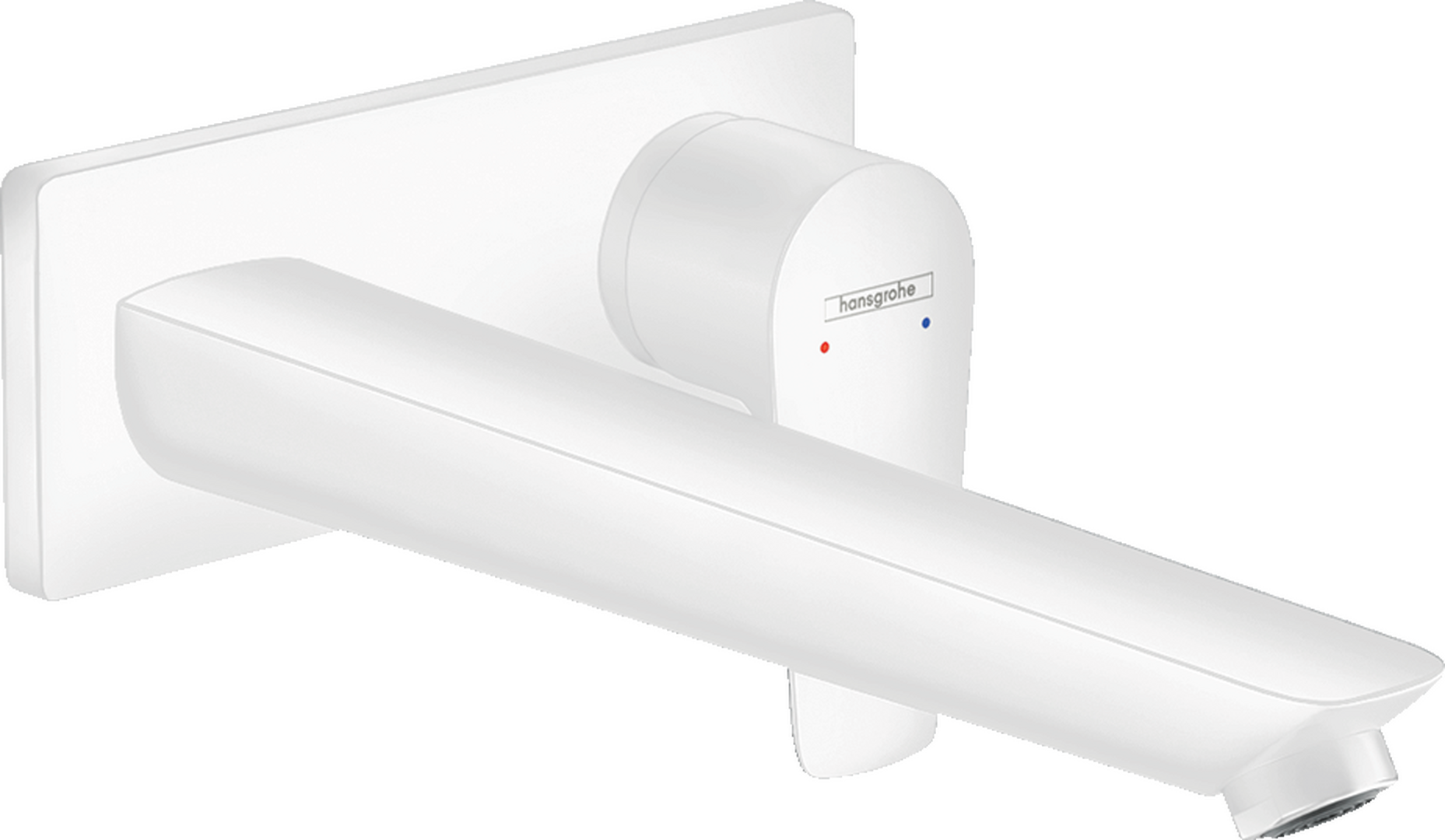 Single lever basin mixer for concealed installation wall-mounted with spout 22.5 cm