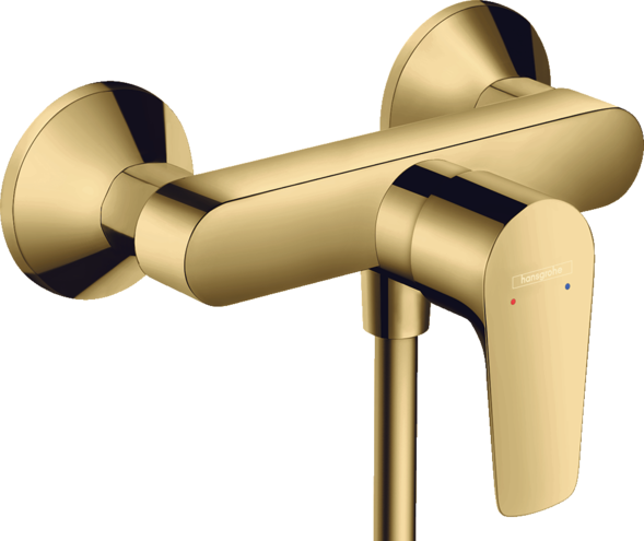 Single lever shower mixer for exposed installation