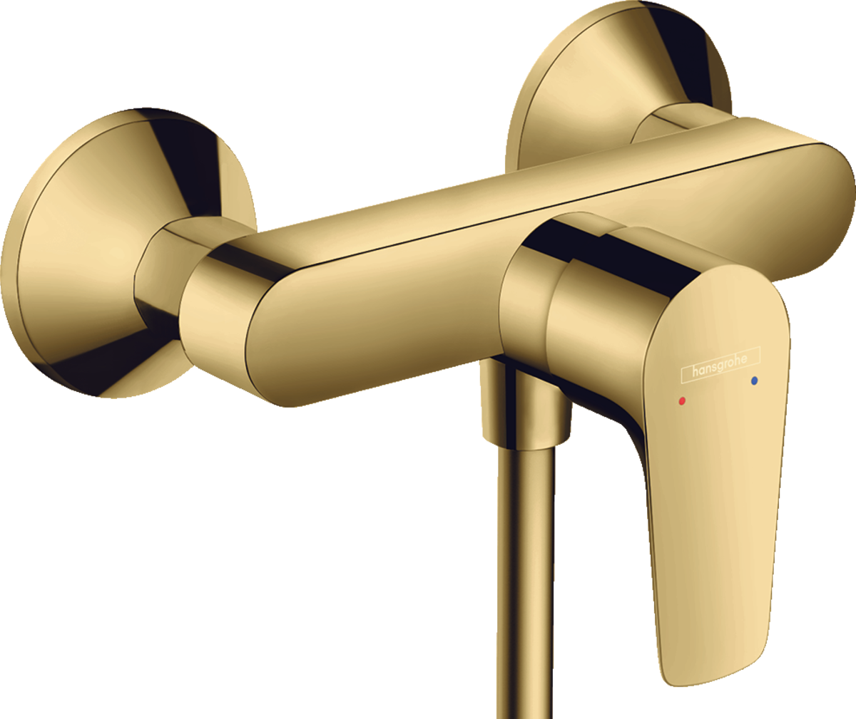 Single lever shower mixer for exposed installation