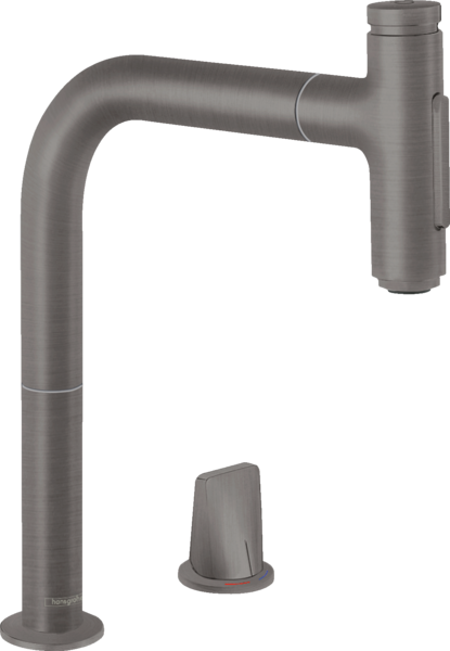 2-hole single lever kitchen mixer 200, pull-out spray, 2jet, sBox