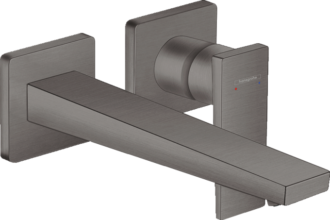 Single lever basin mixer for concealed installation wall-mounted with lever handle and spout 22