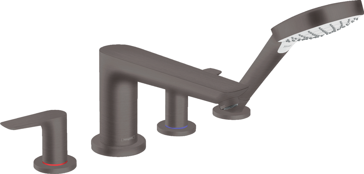 4-hole rim mounted bath mixer