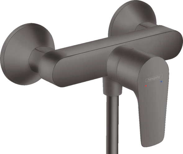 Single lever shower mixer for exposed installation