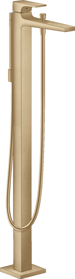 1-grepps badkarsblandare för golvmontering