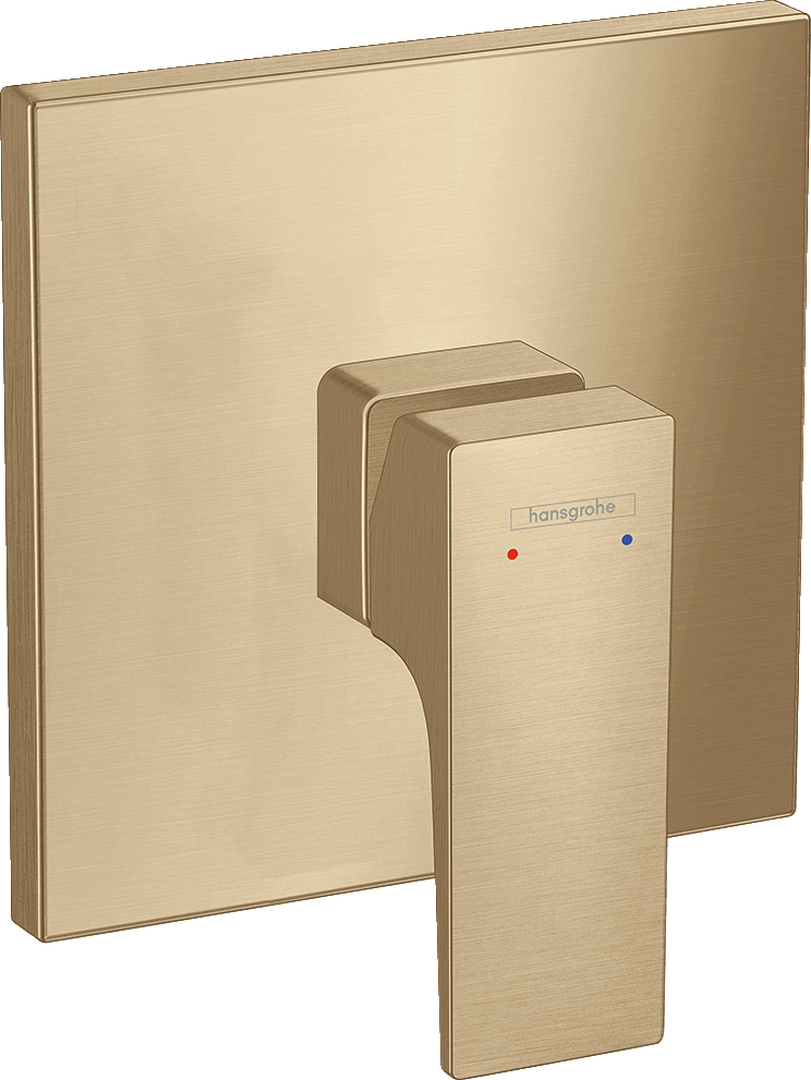 Mitigeur monocommande de douche encastré avec poignée manette