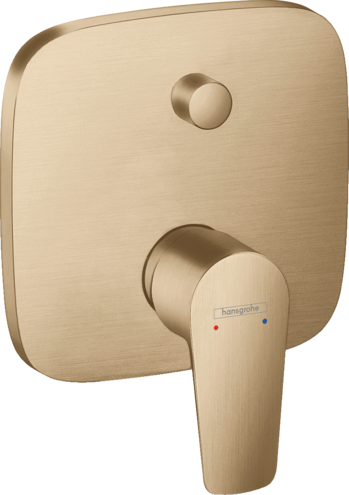 Single lever bath mixer for concealed installation with integrated security combination according to EN1717