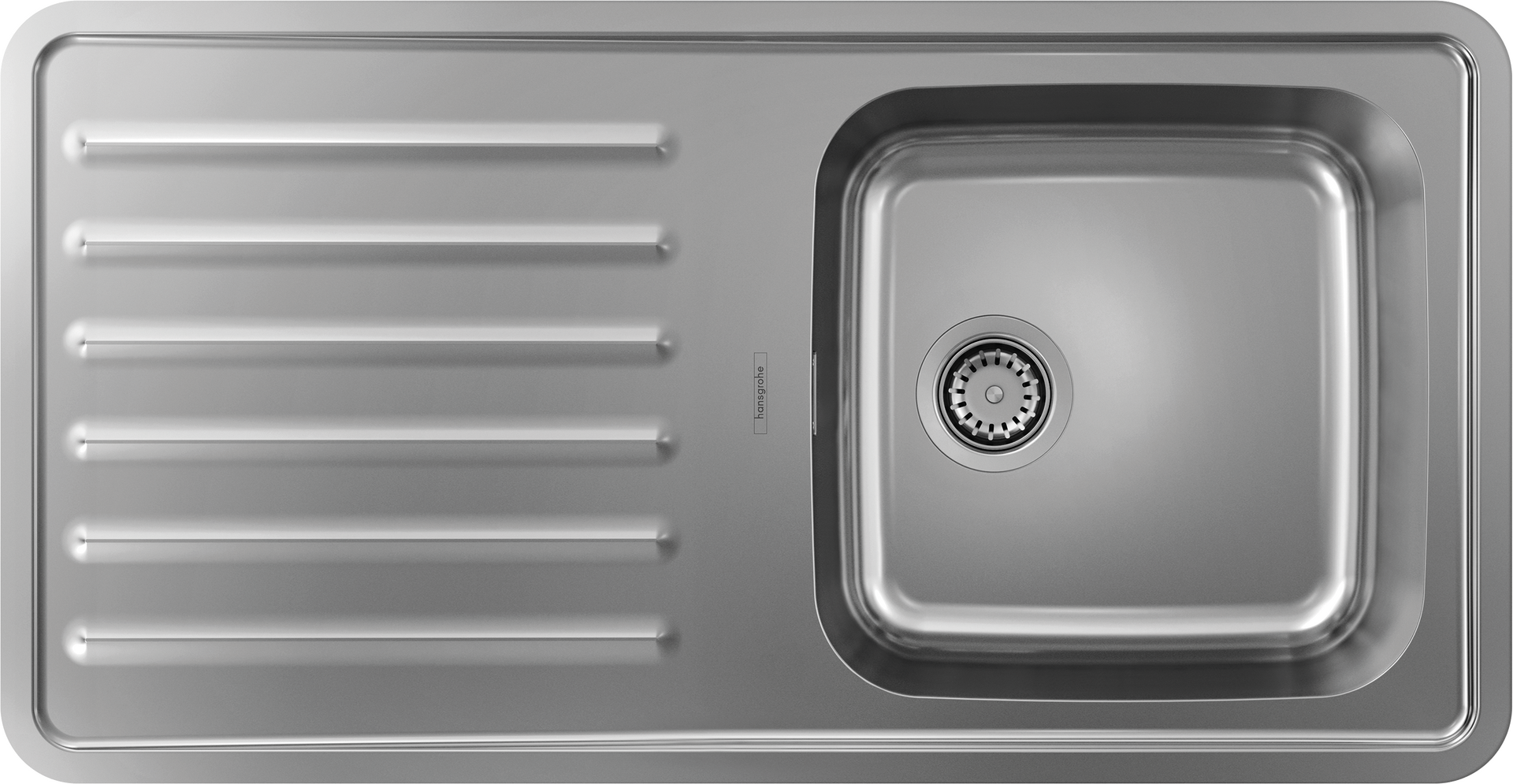 S4111-F400 Evier encastré 400 avec égouttoir