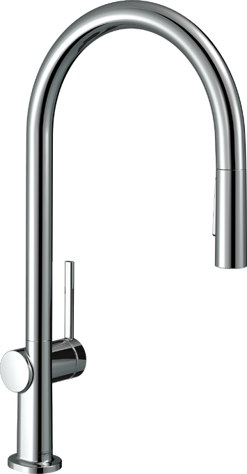 hansgrohe Kitchen sink mixers: Talis N, HighArc Kitchen Faucet, O-Style  2-Spray Pull-Down, 1.75 GPM, Art. no. 72800001