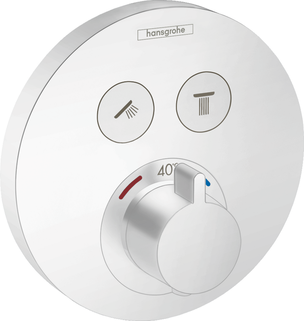 Thermostat for concealed installation for 2 functions