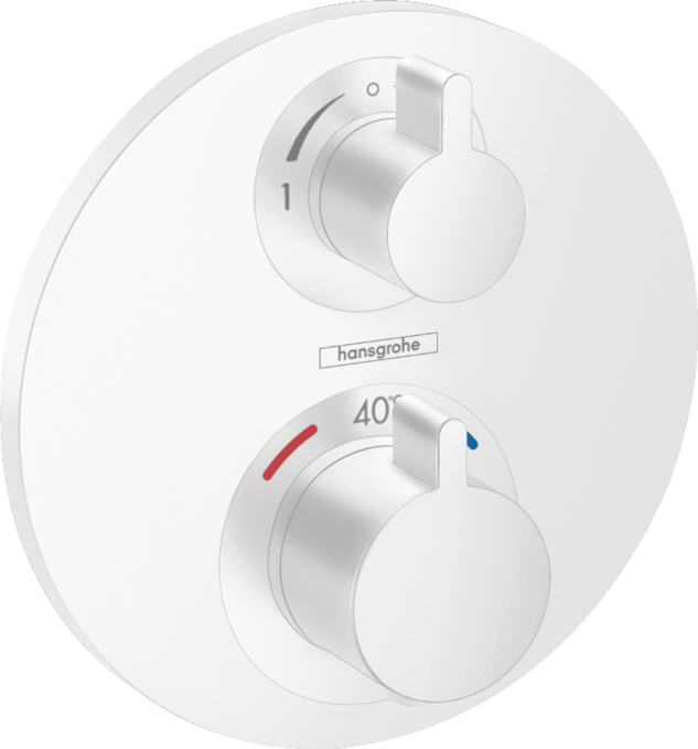 Thermostat for concealed installation for 2 functions