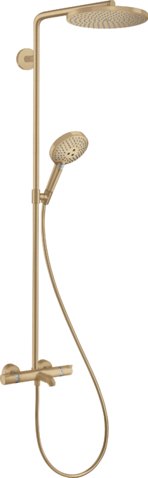 Showerpipe 240 1jet PowderRain with bath thermostat