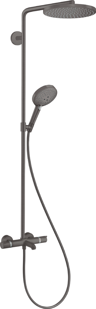 Showerpipe 240 1jet PowderRain with bath thermostat