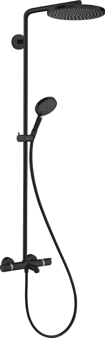 Showerpipe 240 1jet PowderRain with bath thermostat