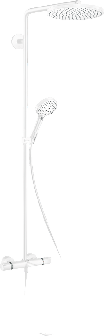 Showerpipe 240 1jet PowderRain with bath thermostat