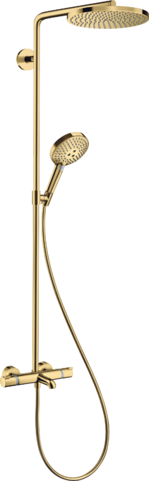 Showerpipe 240 1jet PowderRain with bath thermostat