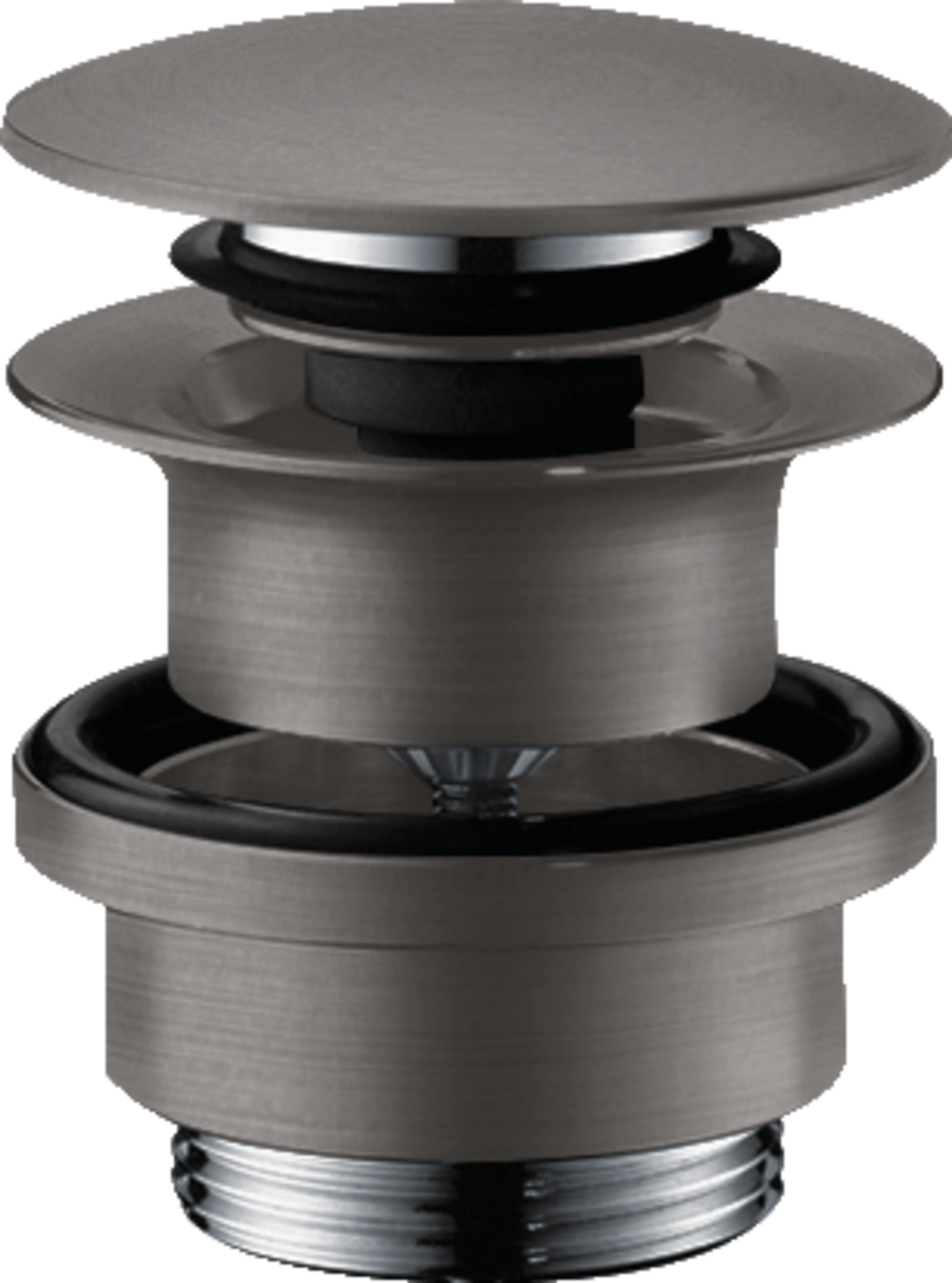 Waste set push-open for basin and bidet mixers