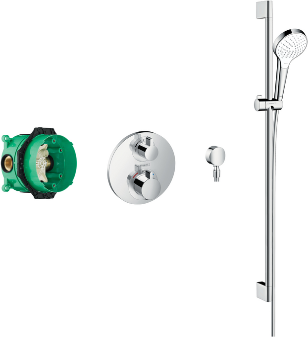 Round valve with Croma Select rail kit