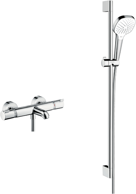 Soft Cube Croma Select rail kit with bath/shower valve