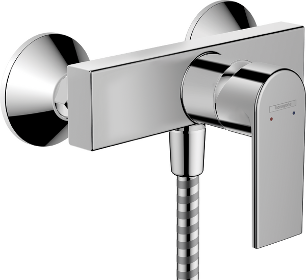 Single lever shower mixer for exposed installation