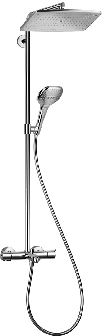 Showerpipe 360 1jet with bath thermostat