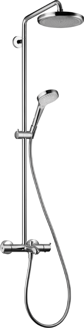Showerpipe 220 1jet with bath thermostat with hand shower 100 Multi