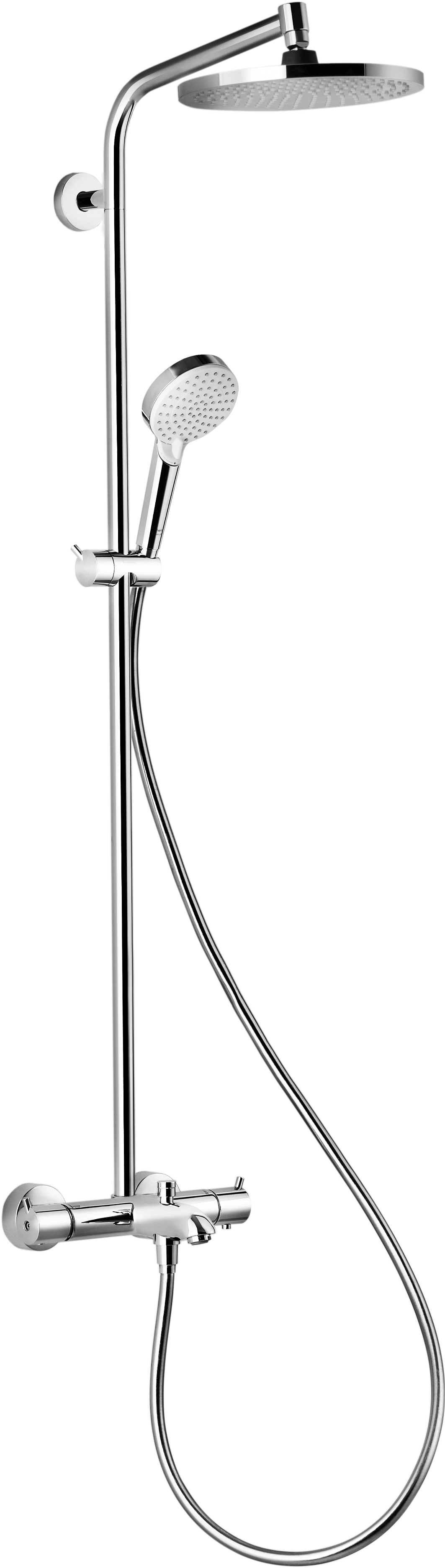 淋浴管240 单速，带恒温浴缸龙头