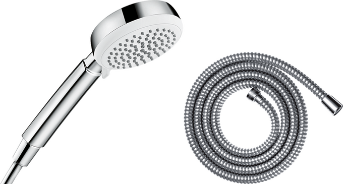 Bundle hand shower Vario EcoSmart with shower hose 160 cm