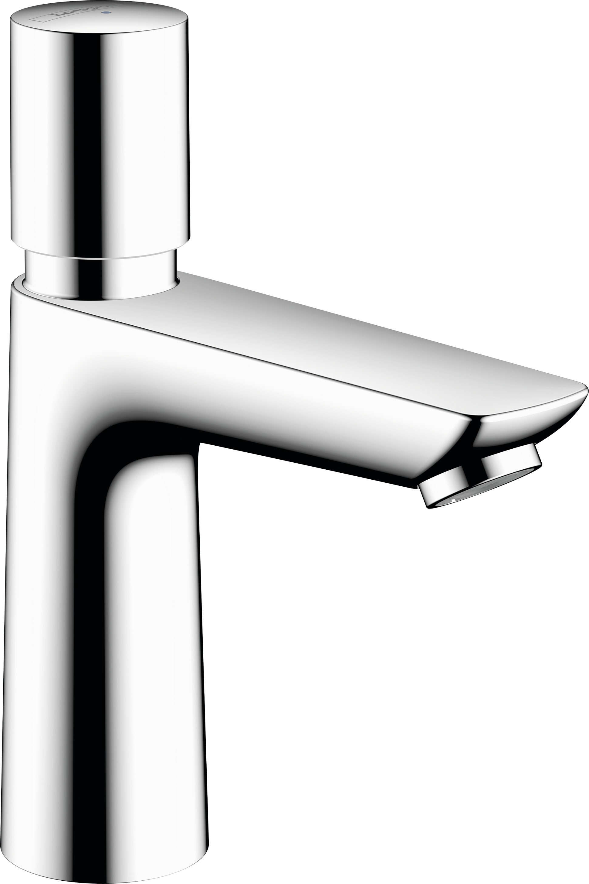 Talis E Self-closing pillar tap 110 for cold water or pre-adjusted water without waste set