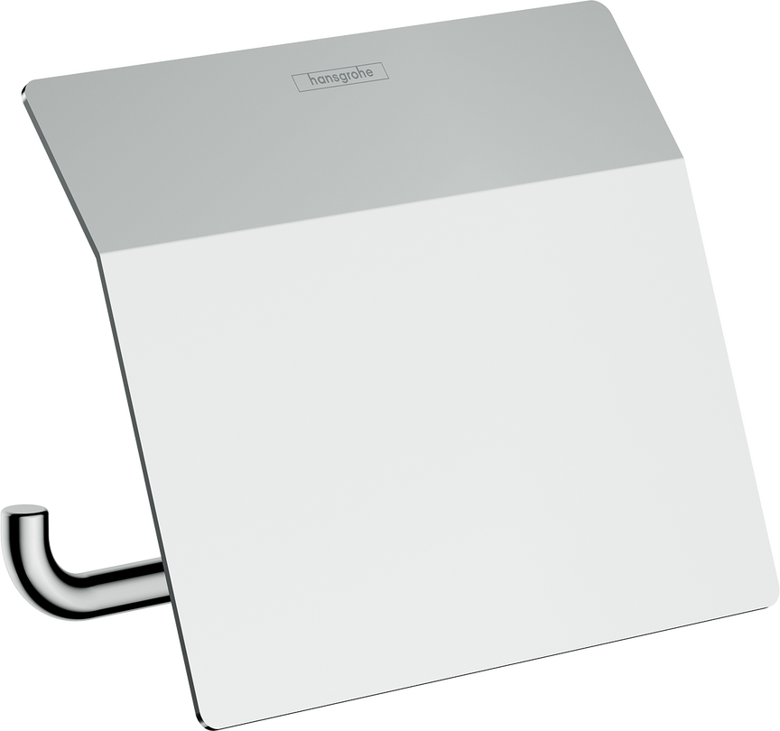 hansgrohe Accessories: AddStoris Q, Toilet paper holder with cover ...