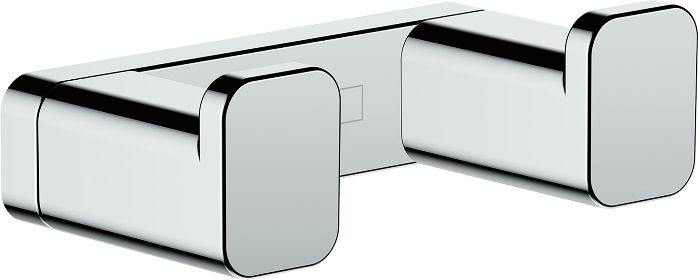 hansgrohe Accessories: AddStoris Q, Towel hook double, Item No. 41755000