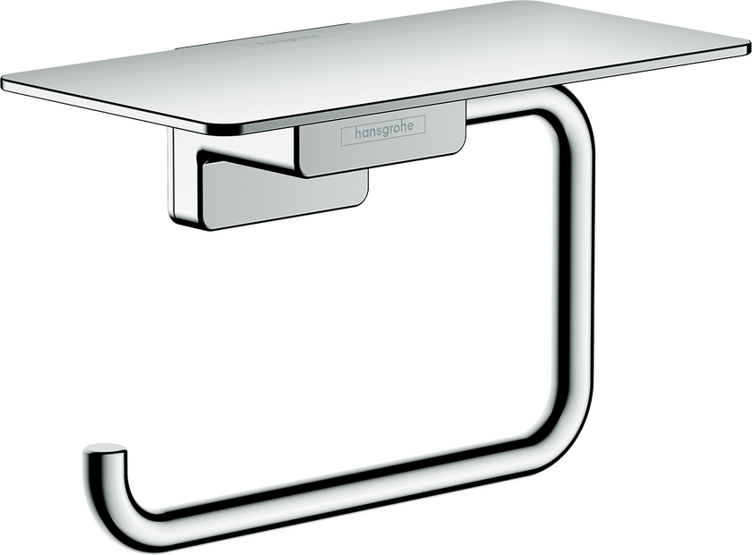 hansgrohe Accessories: AddStoris Q, Toilet paper holder with shelf ...