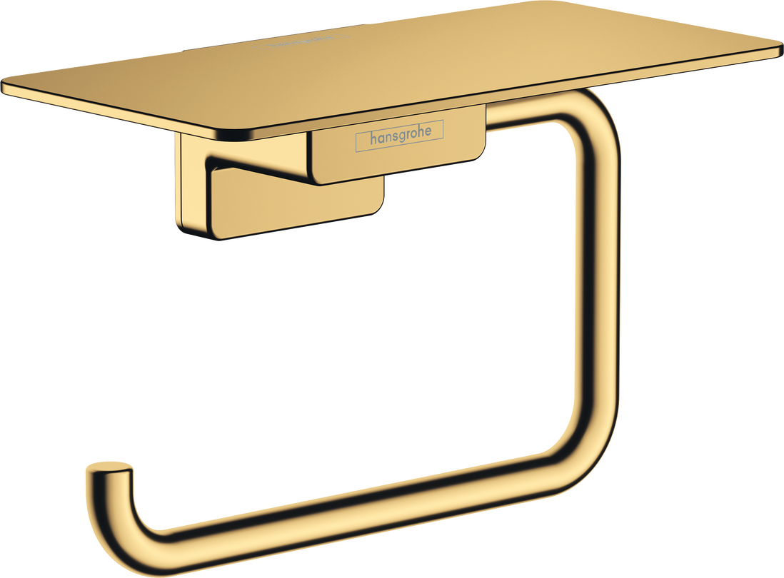 hansgrohe Accessories: AddStoris Q, Toilet paper holder with shelf ...