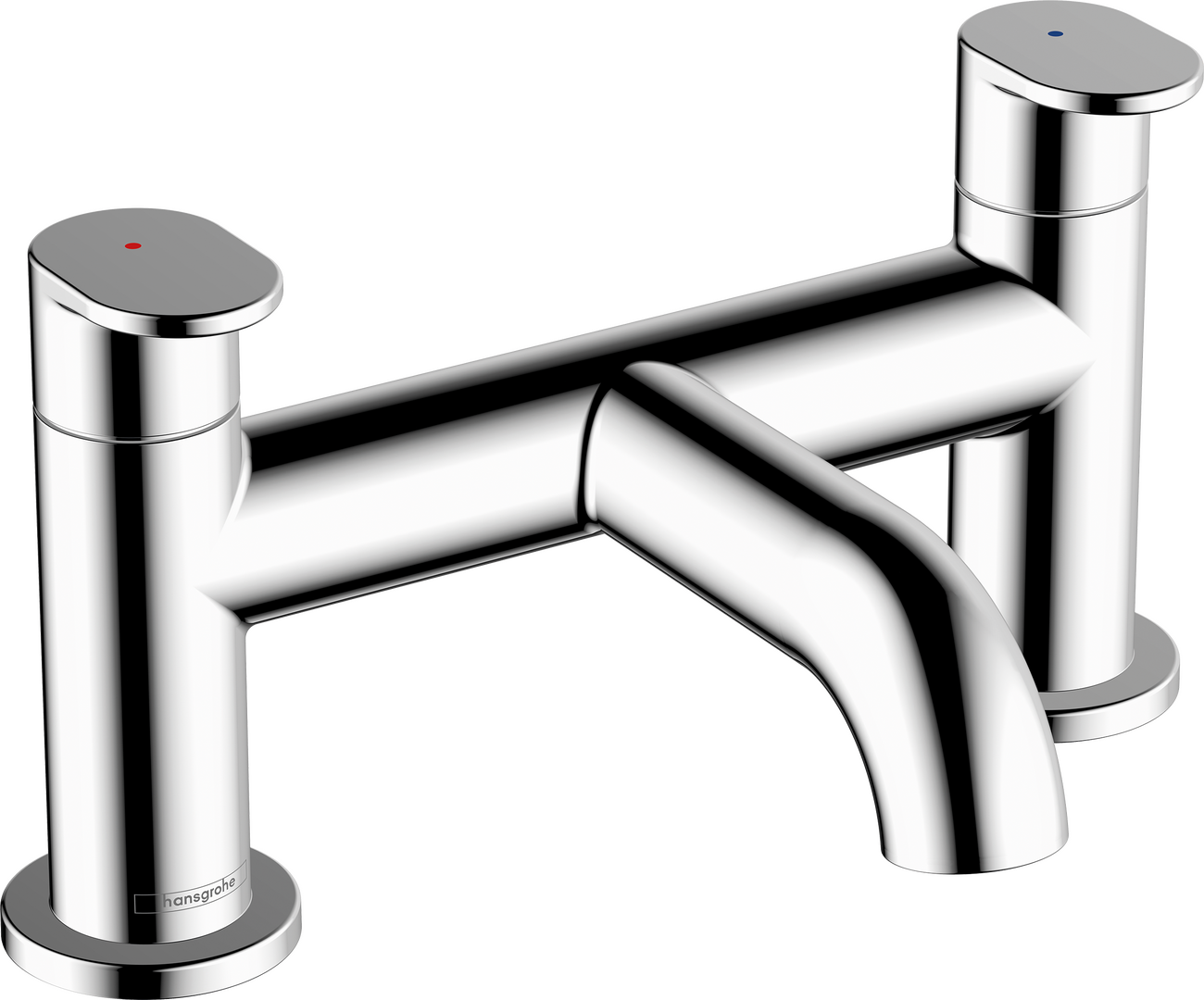 2-hole rim mounted bath mixer