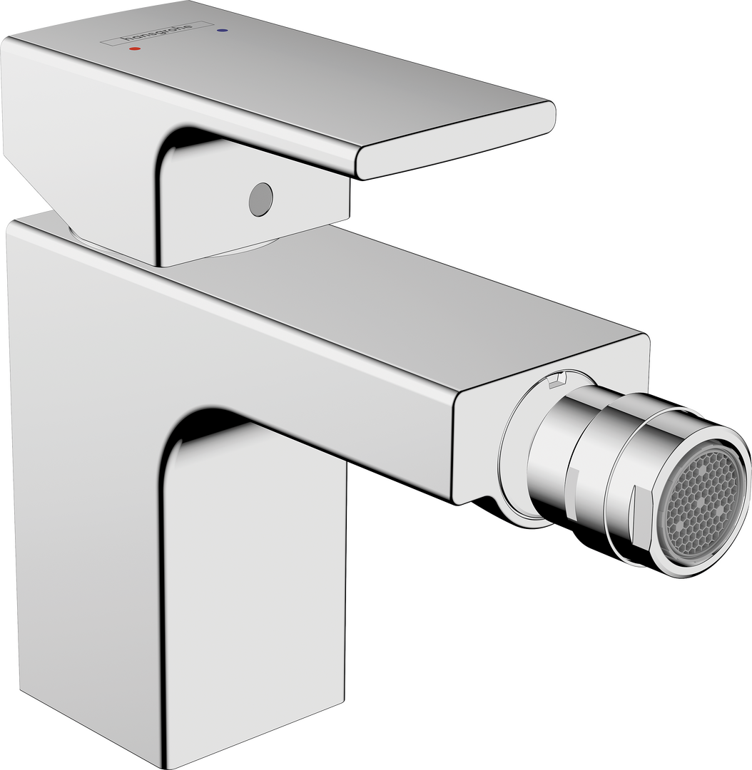 Páková bidetová batéria s kovovou odtokovou súpravou s tiahlom