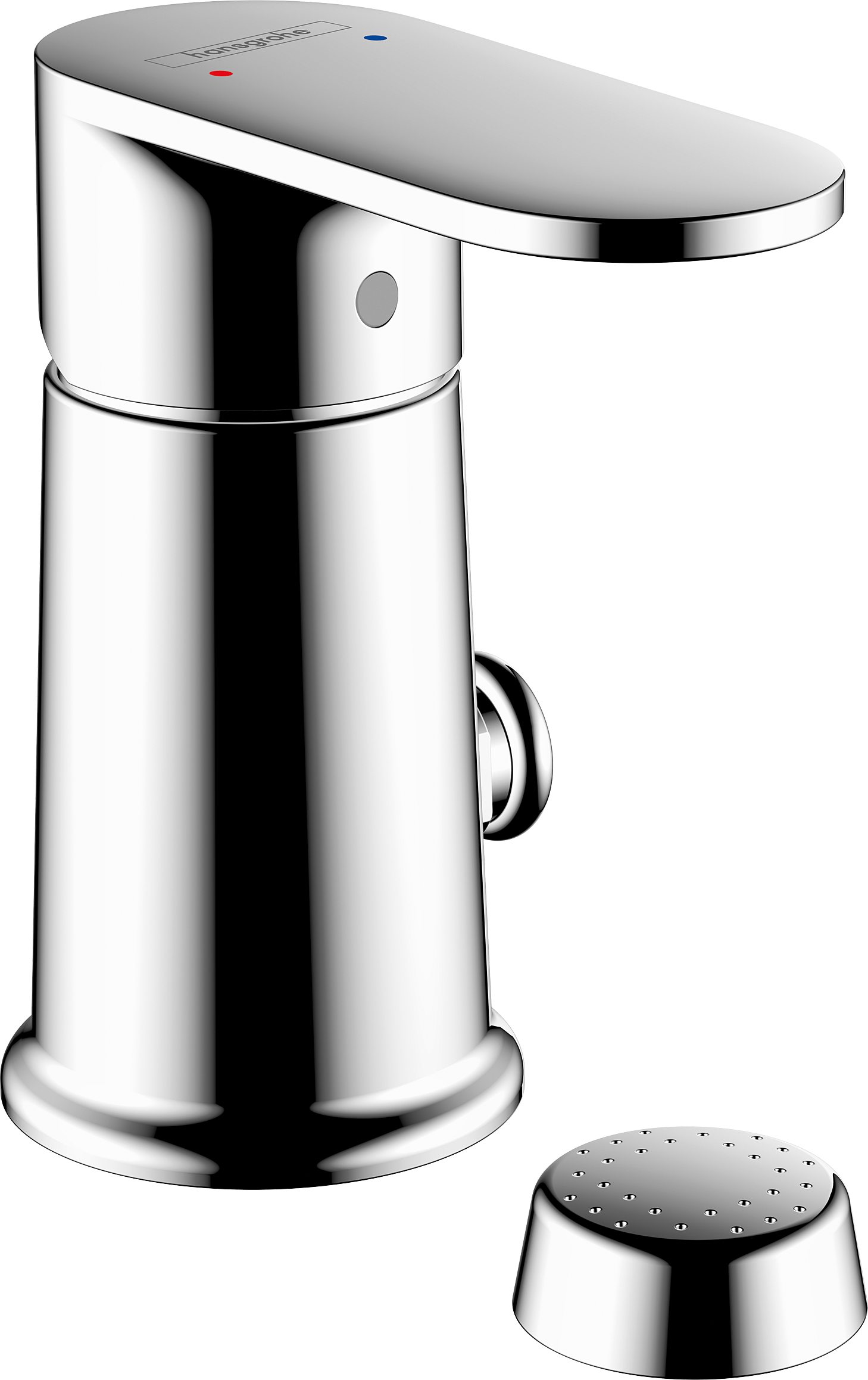 Bidet set with vertical spray