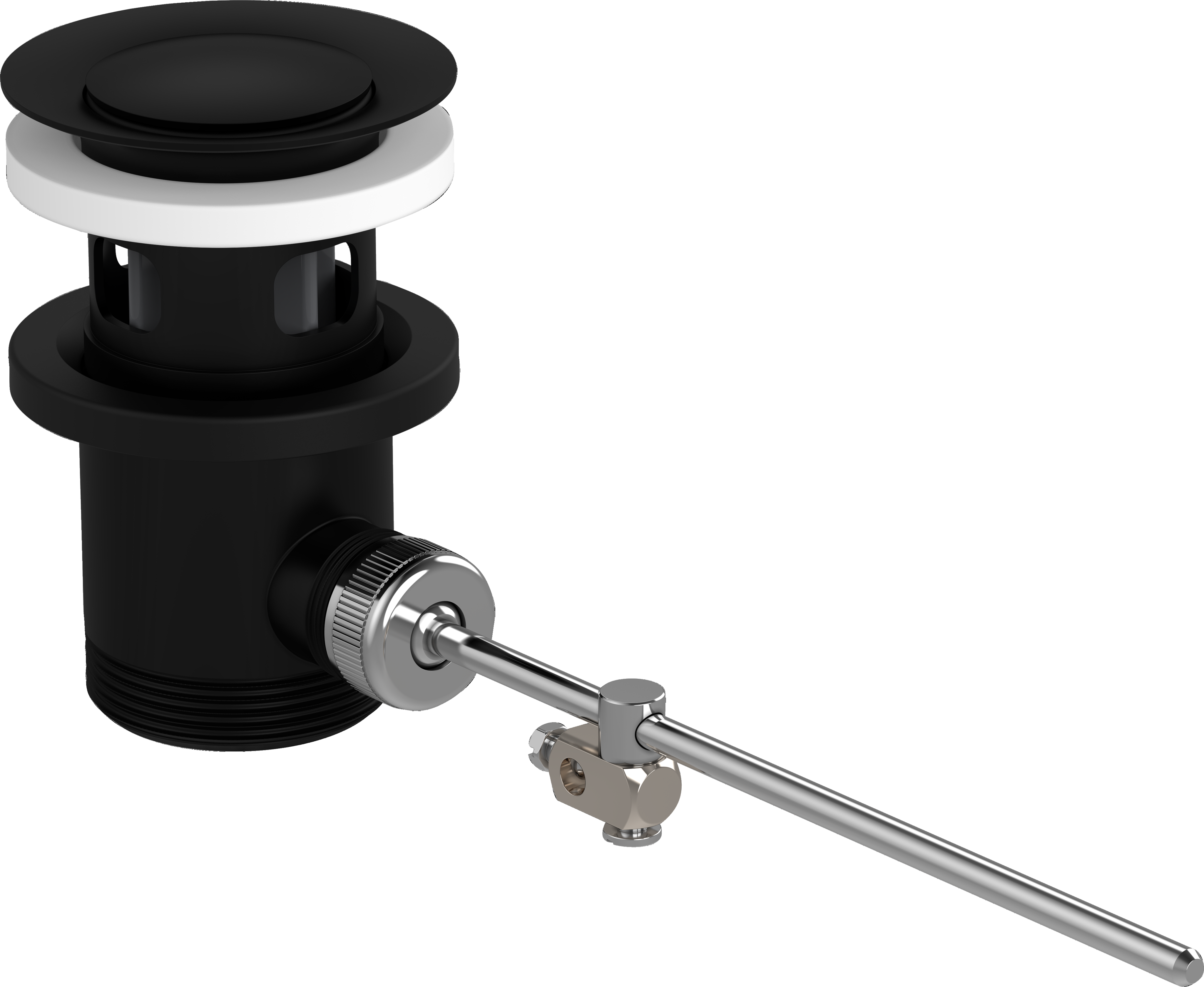 Waste set pop-up for basin and bidet mixers