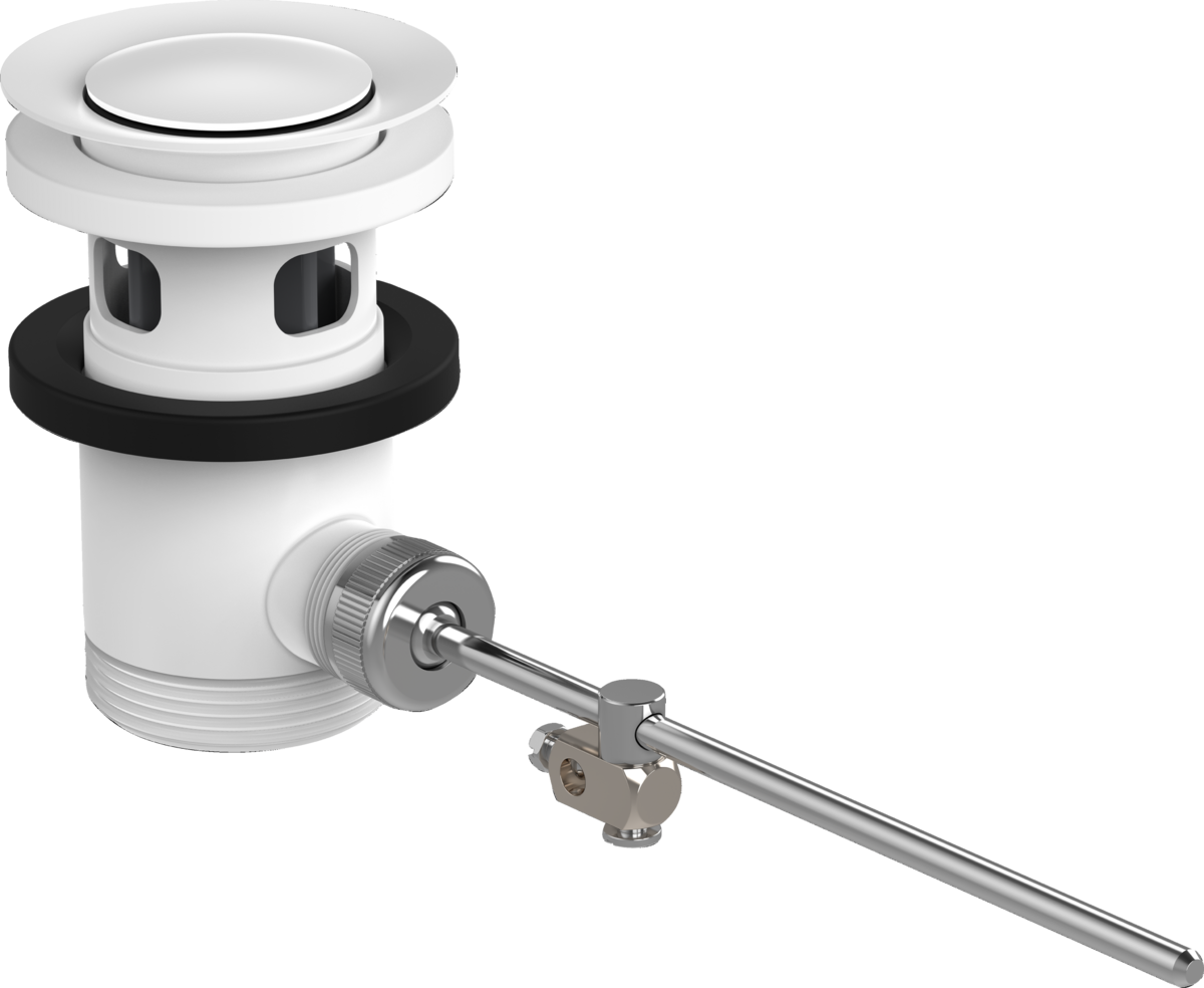 Waste set pop-up for basin and bidet mixers