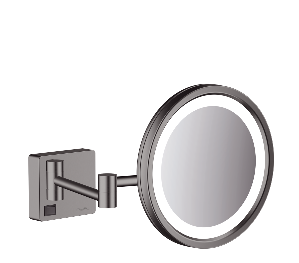 Shaving mirror with LED light