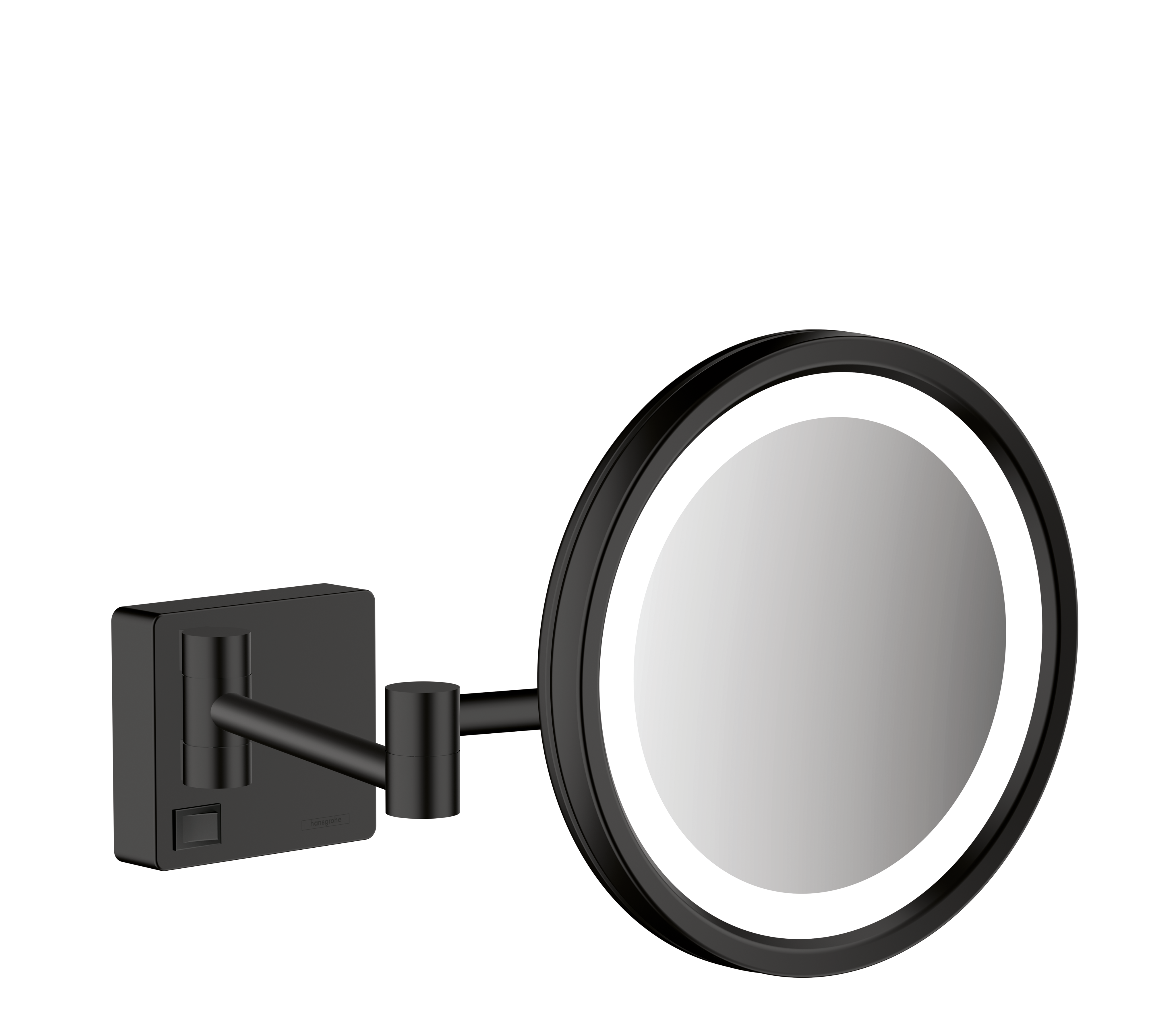 Shaving mirror with LED light
