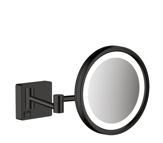 Shaving mirror with LED light