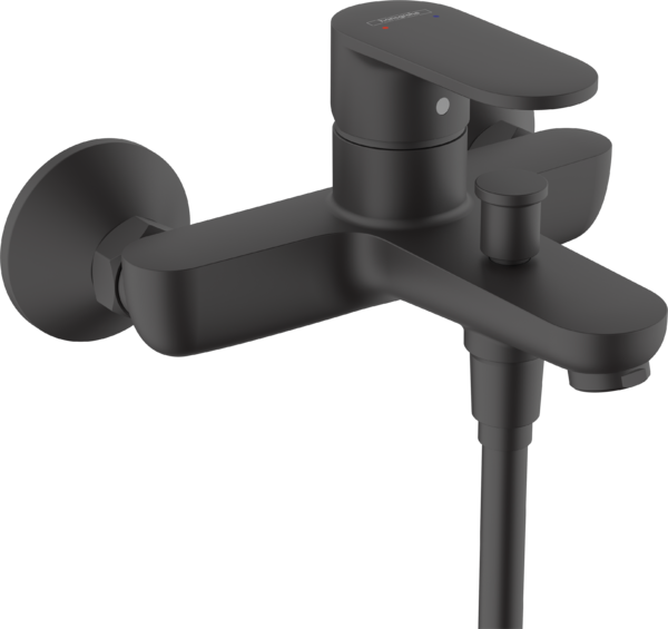 Смеситель для ванны, однорычажный, внешнего монтажа Матовый черный
