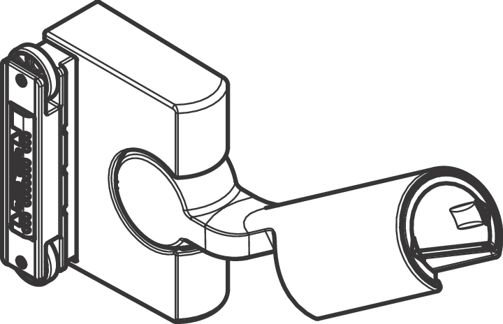 Hansgrohe Unica - Douchestang 95 cm, met doucheslang, geborsteld brons