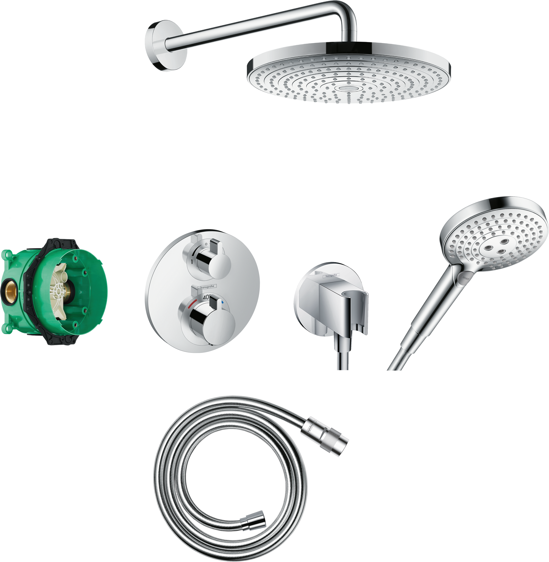 Shower system 300 2jet with shower arm