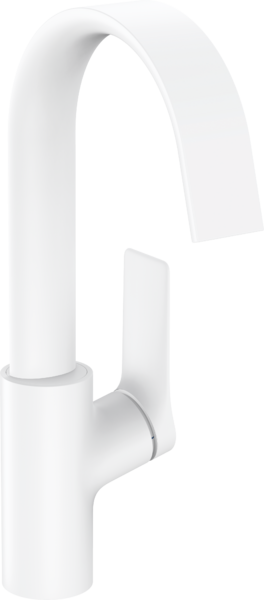 Single lever basin mixer 210 with swivel spout without waste set Matt White