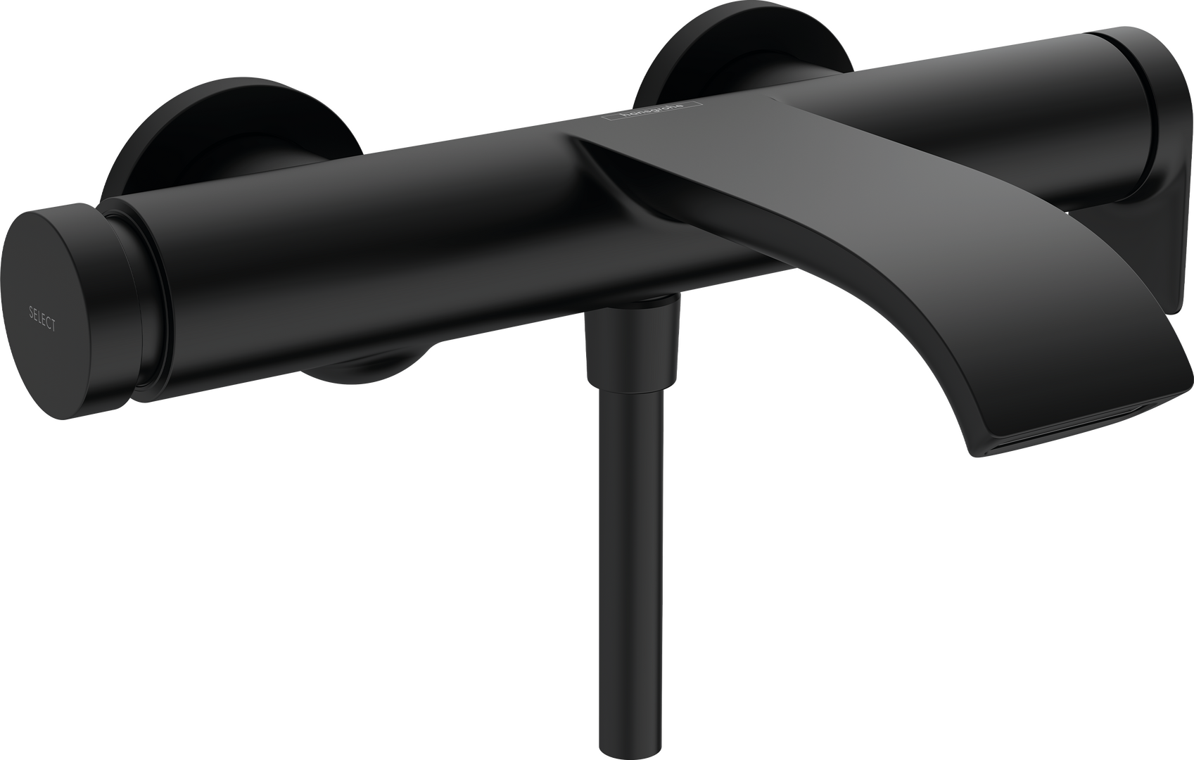 Single lever bath mixer for exposed installation