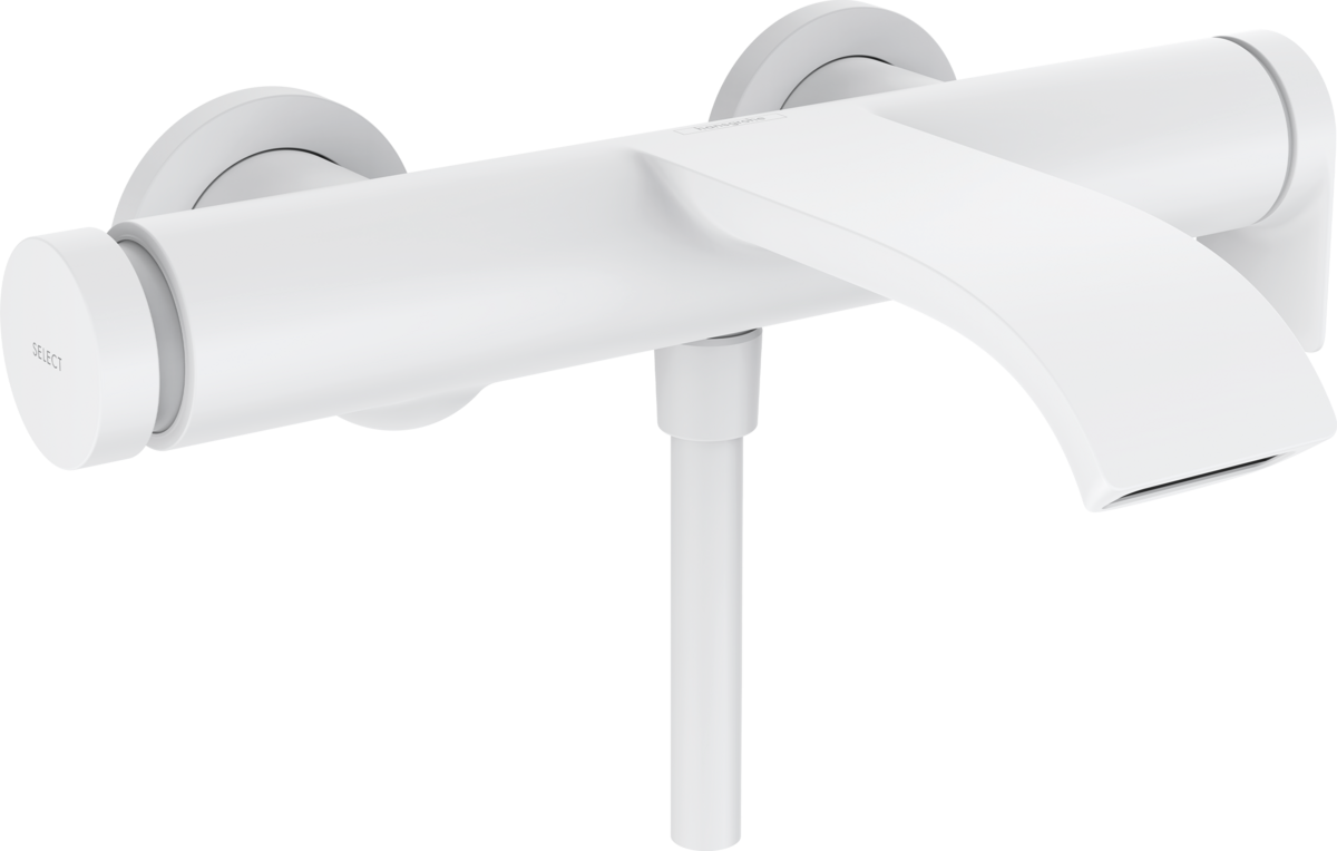 Vivenis Bath mixers 2 functions, Matt White, Item No. 75420700