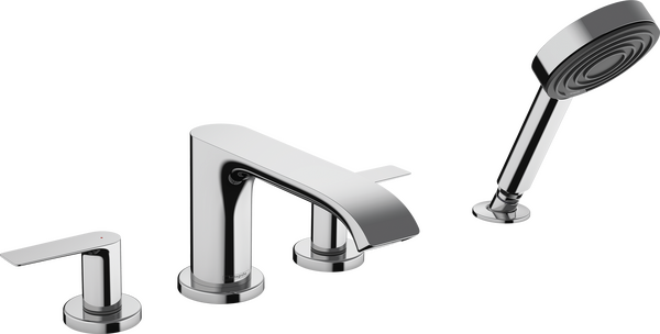 4-hole rim mounted bath mixer