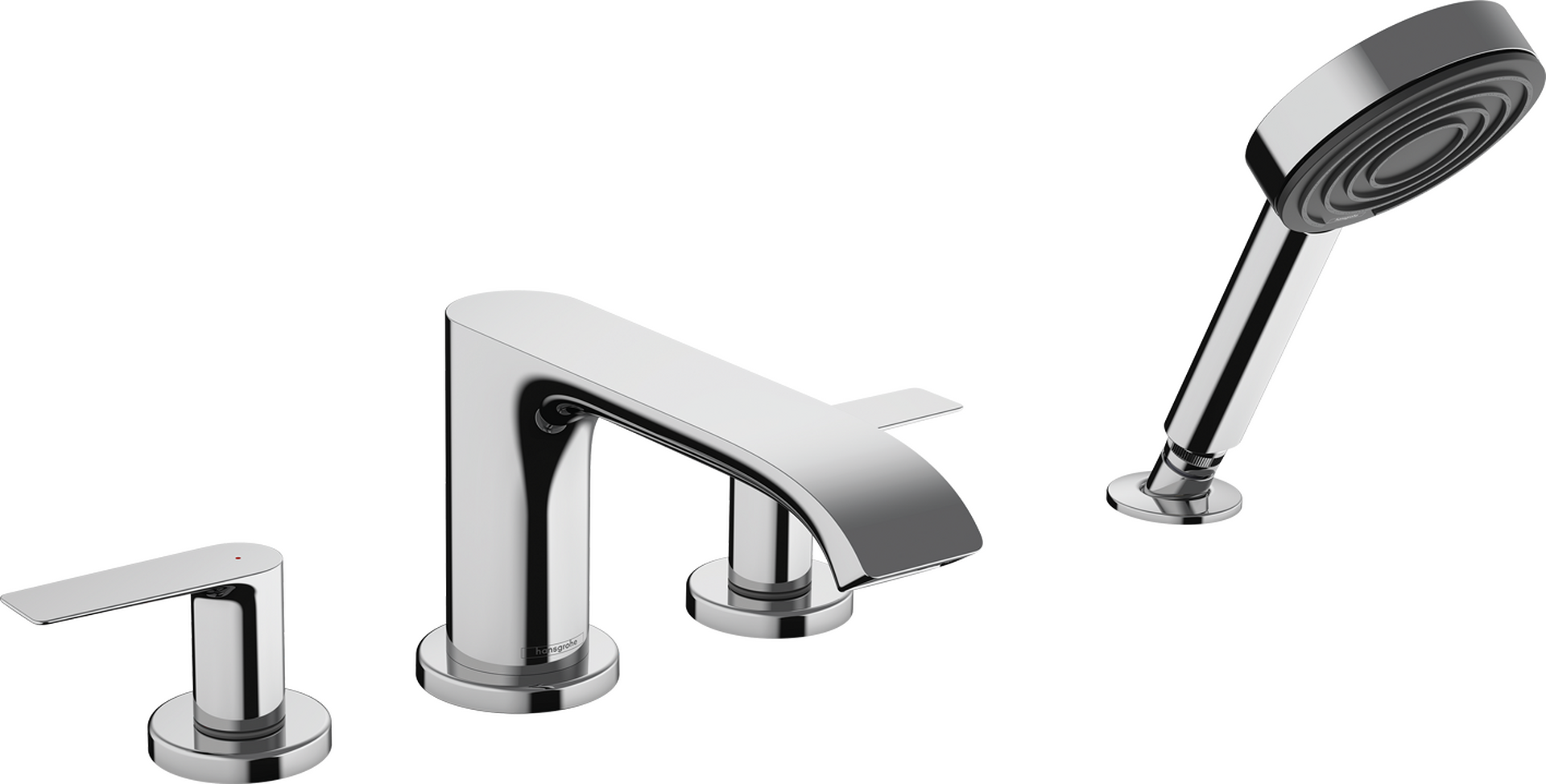 4-hole rim mounted bath mixer